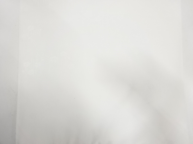  アンティーク　槍梅模様織り出し　長襦袢地反物